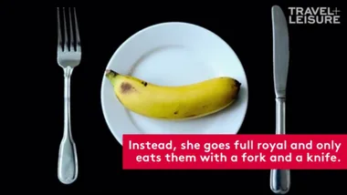 The Bizarre Way the Queen Eats Bananas