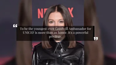 Millie Bobby Brown Named Youngest UNICEF Goodwill Ambassador