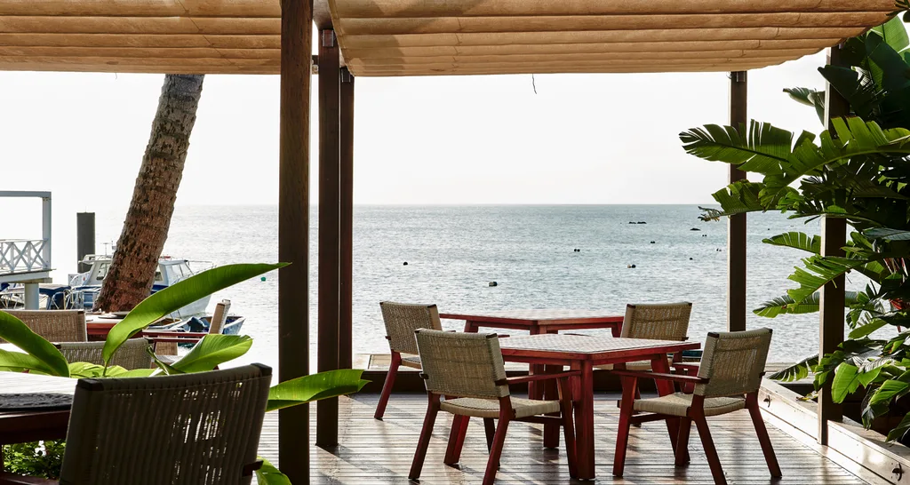 View from one of the restaurants at Orpheus Island