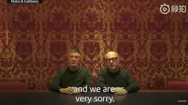 DOLCE & GABBANA make an apology video to China