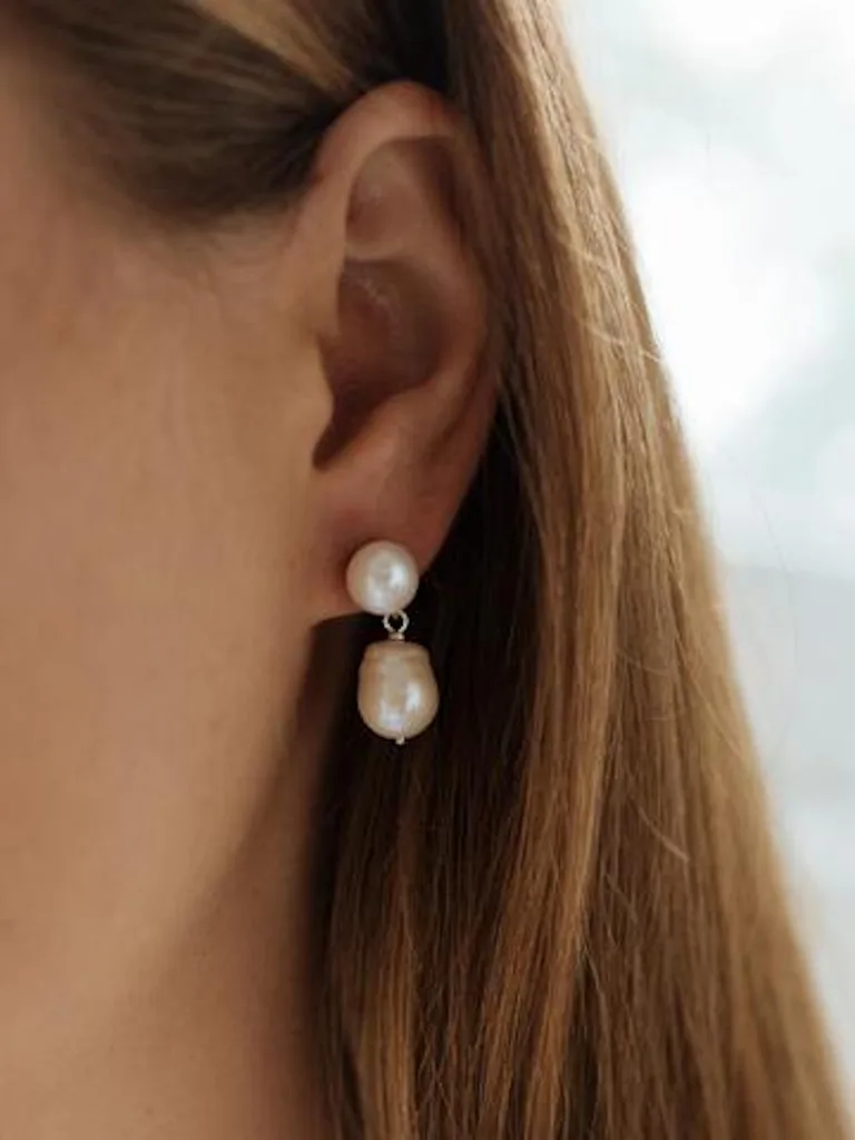 Pearl earrings