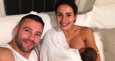 Kris Smith just adores baby girl Mila in new photo with girlfriend Sarah Boulazeris