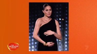 Meghan Markle shows off baby bump at the British Fashion Awards