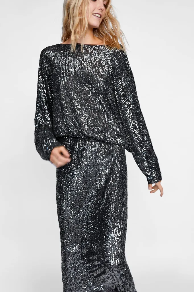 maxi sequin dress