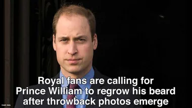 Prince William rocks beard and moustache in throwback image!