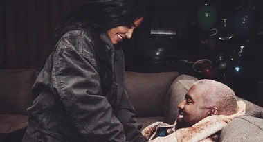 Kim Kardashian gets passionate with Kanye West