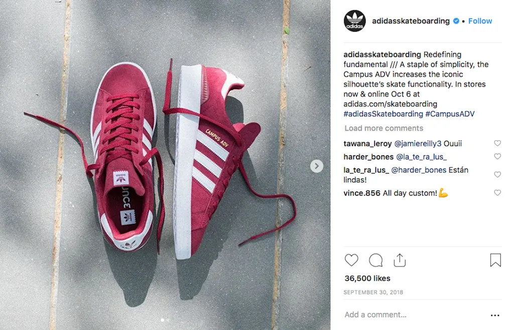 Adidas Campus and Gazelles were big time