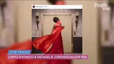 Lupita Nyong’o and Michael B. Jordan Get Caught Showing (Faux) PDA in Golden Globes Photo Booth