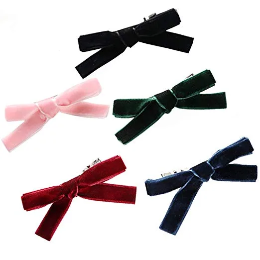 Velvet hair bow