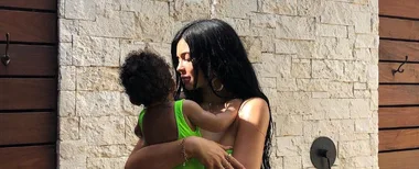 Kylie Jenner and daughter wear matching swimsuits