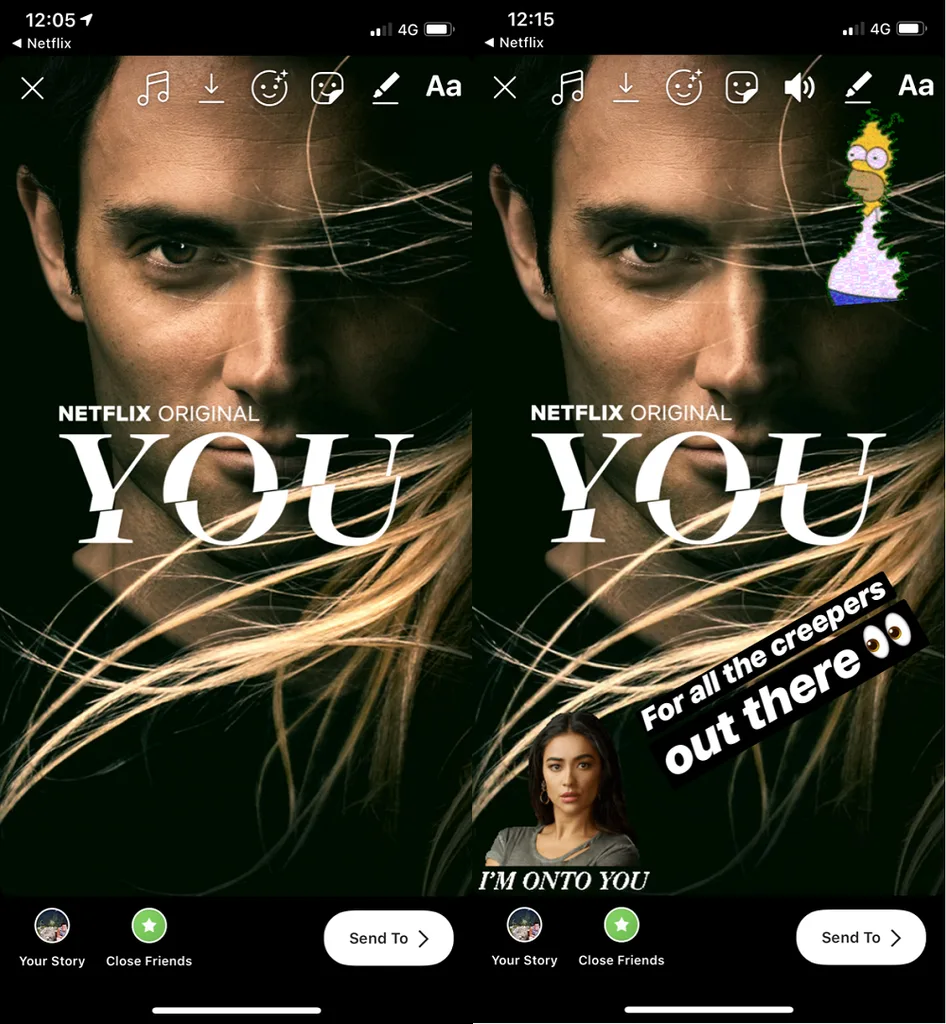 Netflix Instagram app