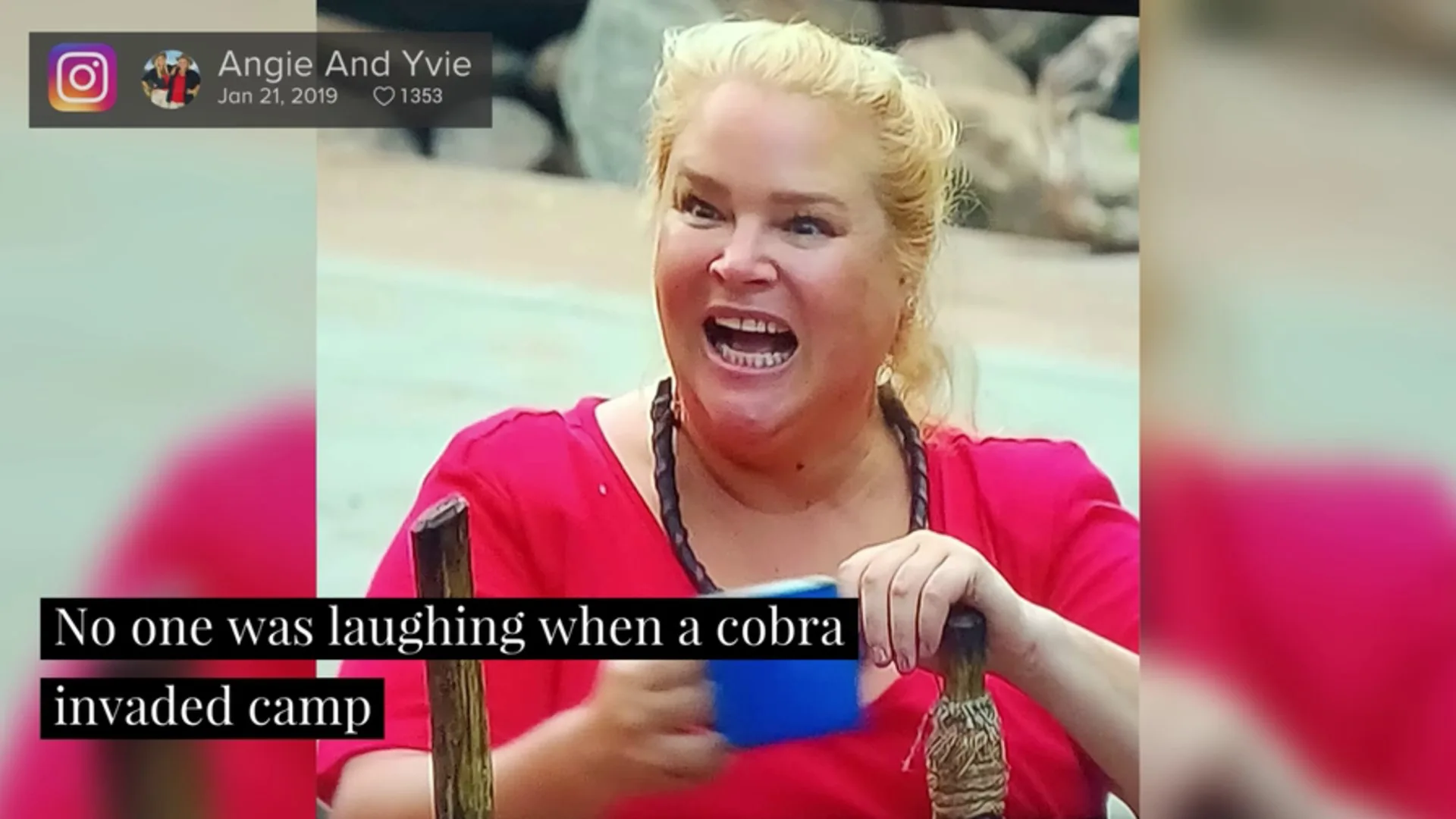 And and Yvie in snake drama