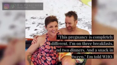 Em Rusciano gives birth to a baby boy