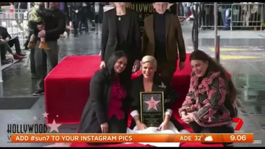 P!nk receives star on Walk of Fame