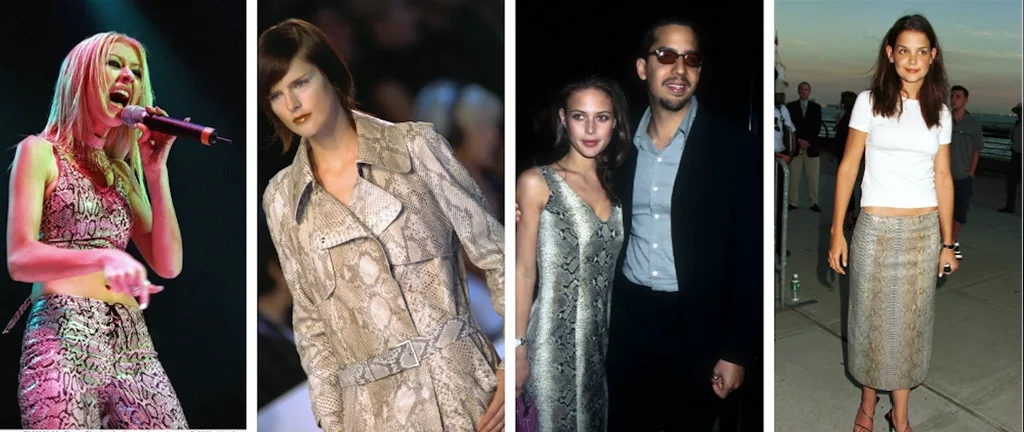 Snakeskin trend Katie Holmes