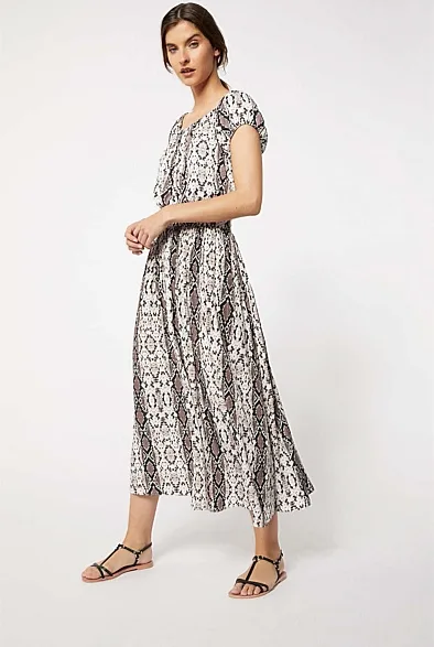 Snakeskin skirt