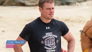 Matt Damon Takes a Tumble in Australia