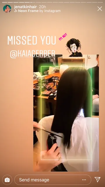 Kaia Gerber hair