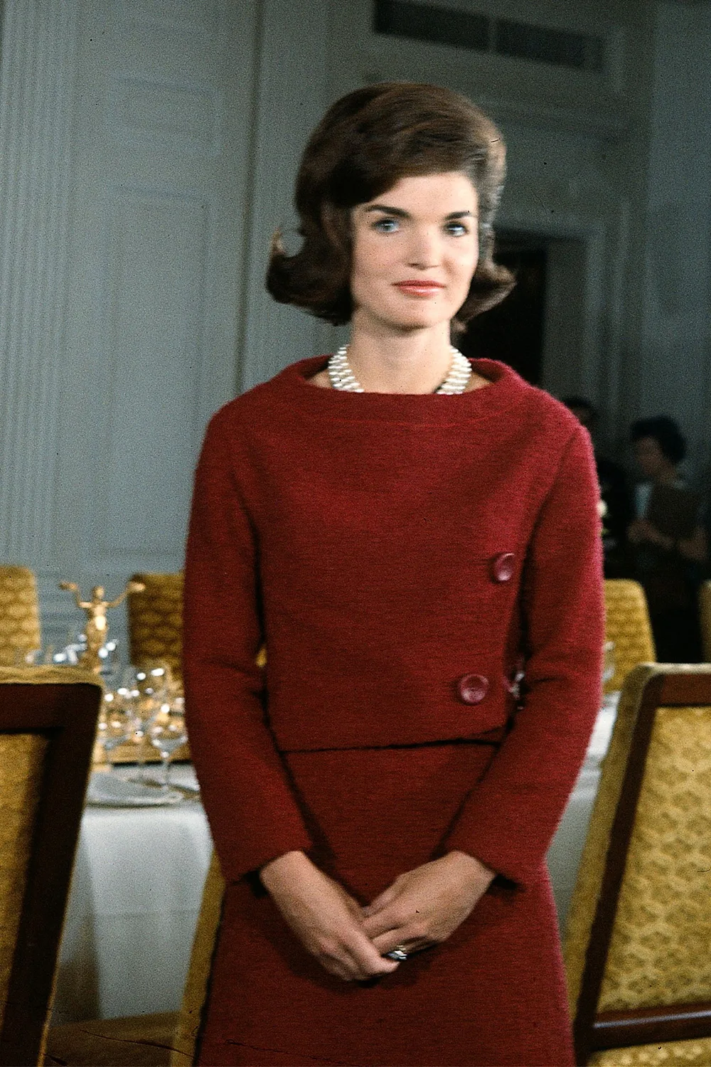 Jackie kennedy red dress hotsell