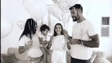 Snezana Markoski and Sam Wood reveal the gender of their baby
