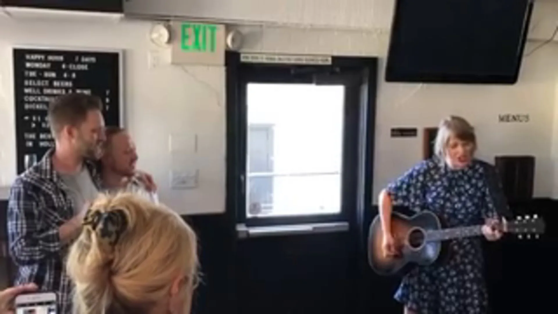 Taylor Swift surprises fans with performance at their engagement party