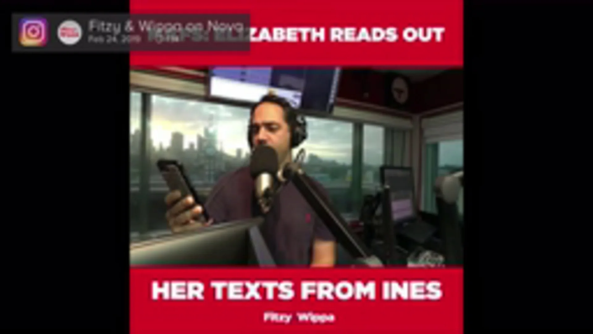 This is what Ines has said to Elizabeth Sobinoff post show