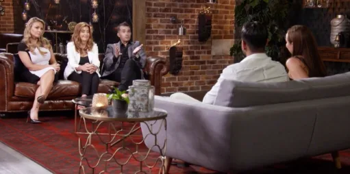 Mel and Dino face the commitment ceremony on MAFS