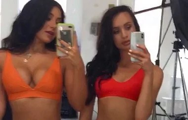 MAFS Ines Basic poses for a VERY raunchy photoshoot on her bed