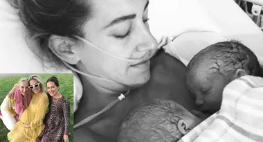 Phoebe Burgess’ sister gives birth to twins with VERY unique names