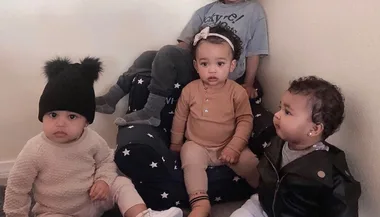 Kim Kardashian posts cutest pic of all the Kardashian babies.