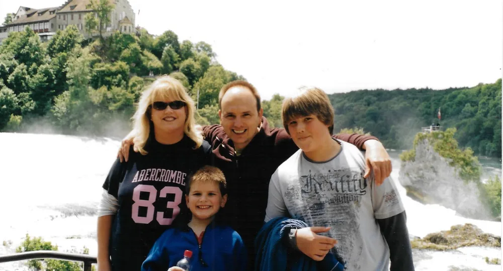 Josh and Austin with their parents