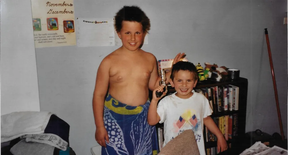 Josh and Austin as kids