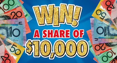 WIN! a share of $10,000 Cash