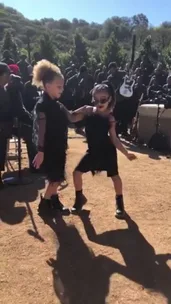 North West steals the show dancing at Kanye’s church service