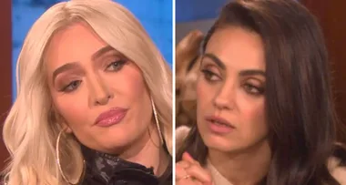 Real Housewives fan girl Mila Kunis just interviewed Erika Jayne and she is TOO much
