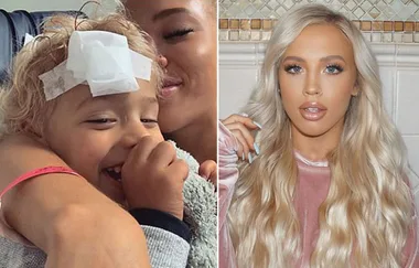 Tammy Hembrow’s 3-year-old son Wolf receives medical treatment in the US