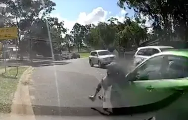 WATCH SHOCK VIDEO: Boy lucky to be alive after running in front of car