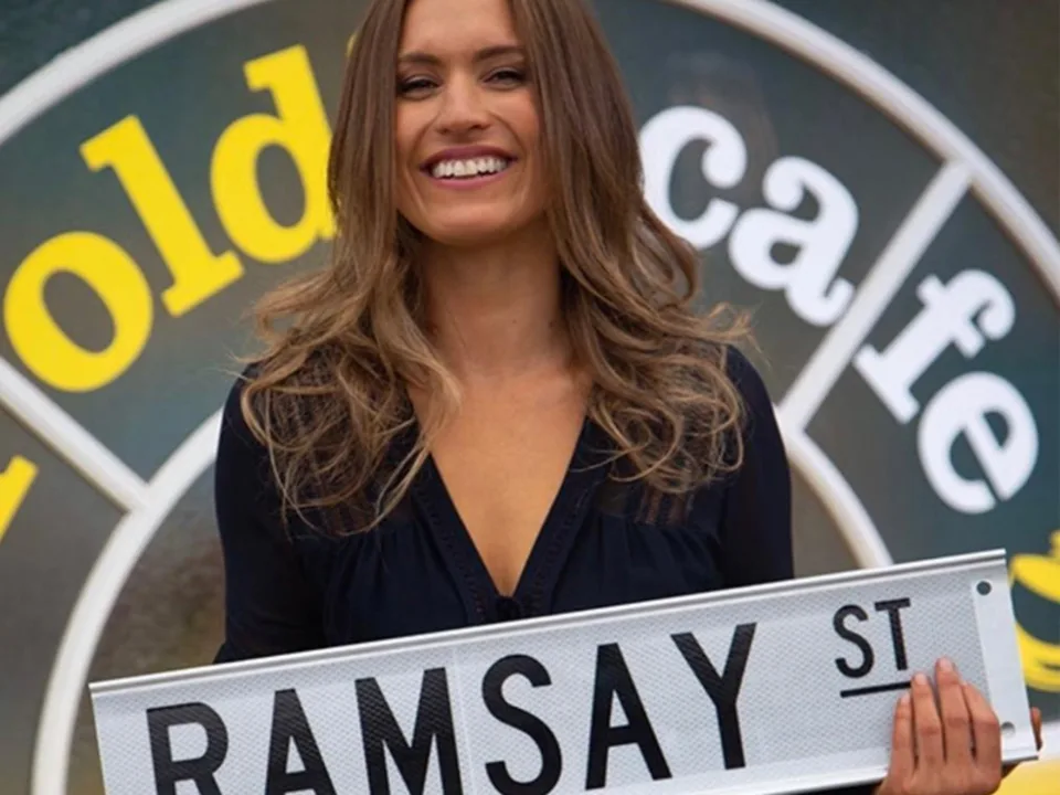 Christie Hayes shares video on set of Neighbours