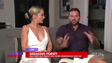 MAFS Jess and Dan clash in live tv interview