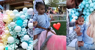 Inside True Thompson’s ridiculously over the top 1st birthday party