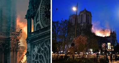 Notre Dame is burning to the ground