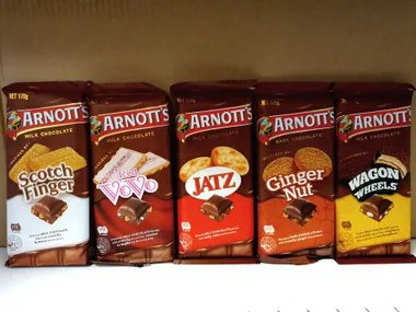 Arnotts are releasing chocolates blocks inspired by their biscuits