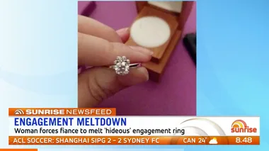 Bride-to-be forces fiance to melt down ‘hideous’ engagement ring