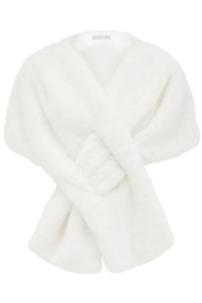 Forever New Sophia Faux Fur Wrap, $79.99