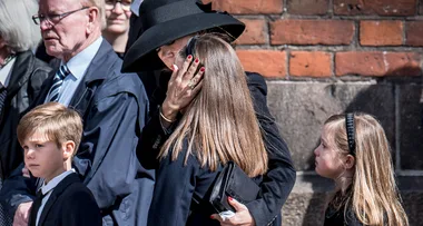 Princess Mary and her family show their support for ASOS billionaire’s children’s funeral