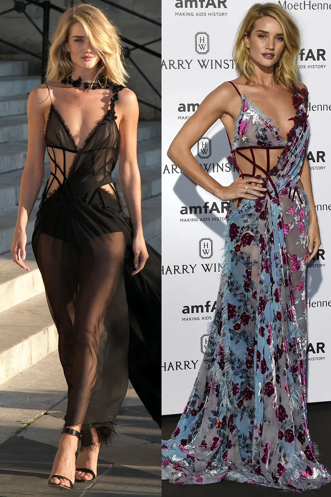 See Through Dress Rosie Huntington-Whiteley