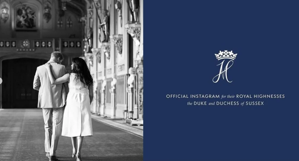 Proud parents the Duke and Duchess of Sussex