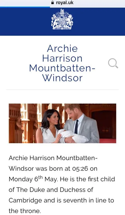 The Royal Website