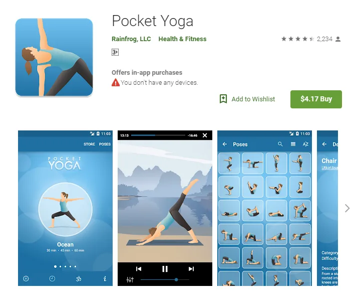 Android App Pocket Yoga