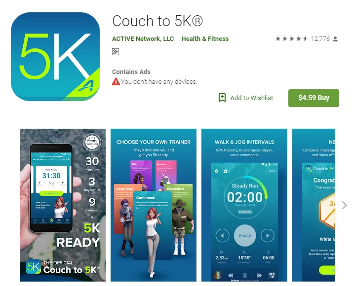 Android App Couch to 5K